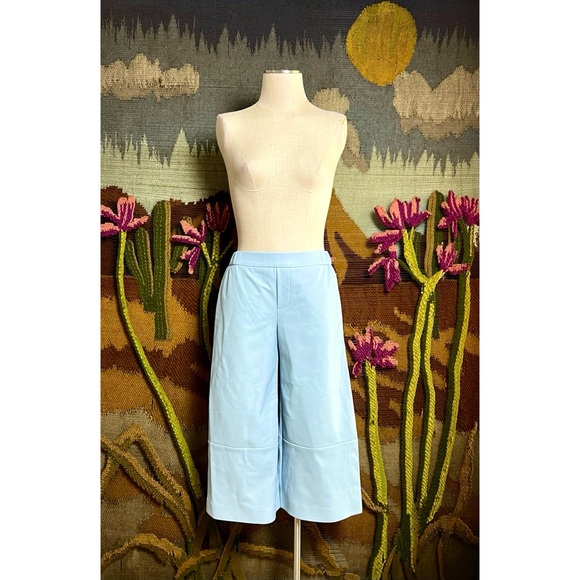 Anthropologie Faux Leather Cropped Pants XS - Picture 2 of 12